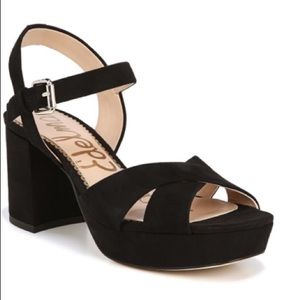 Sam Edelman Jolene platform sandal in black suede